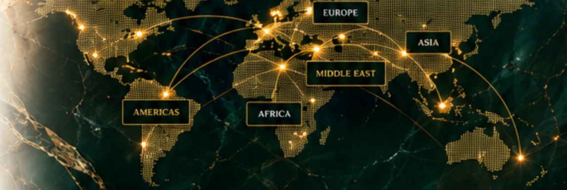 MANTRINI approved world trading connections map